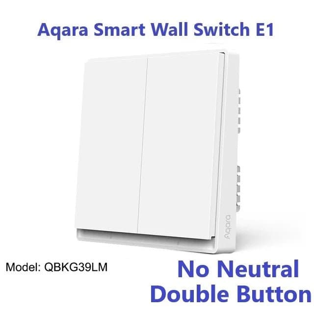 New Aqara Smart Wall Switch E1 ZigBee 3.0 Smart Home Wireless Key Light Switch Fire Wire With NO Neutral For Xiaomi Home Homekit - SMART HOME SHOP