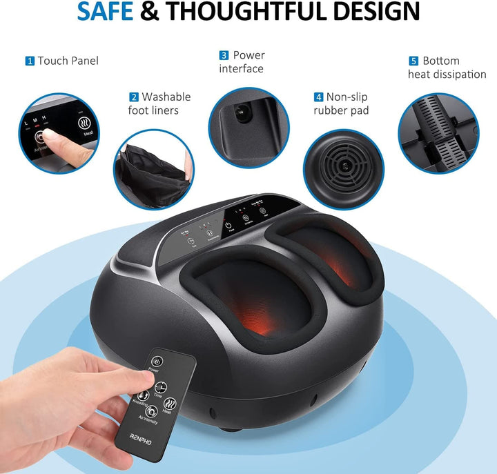 Shiatsu Foot Massager Pro + Black - SMART HOME SHOP