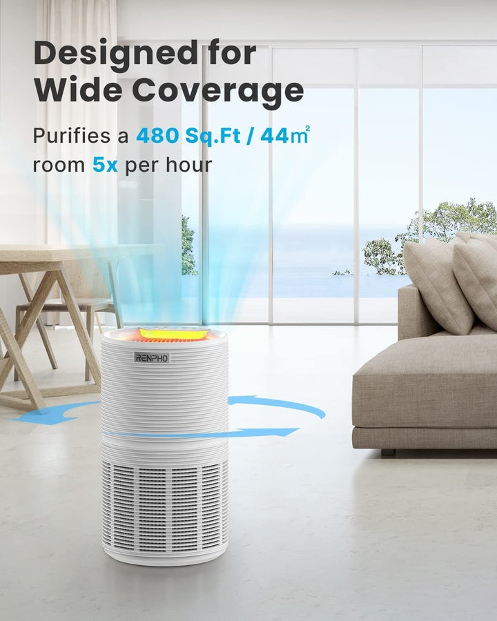 Smart Air Purifier 089 (White) - SMART HOME SHOP